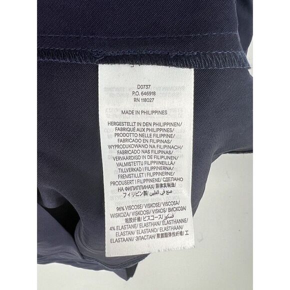 NEW Boden Pleated Midi Dress Size 8 Navy Blue Pockets - Picture 4 of 5